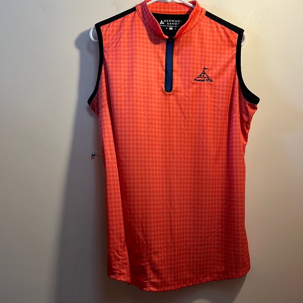 Bermuda Sands tank top - Emerald Hills golf course - Okoboji - XL - orange